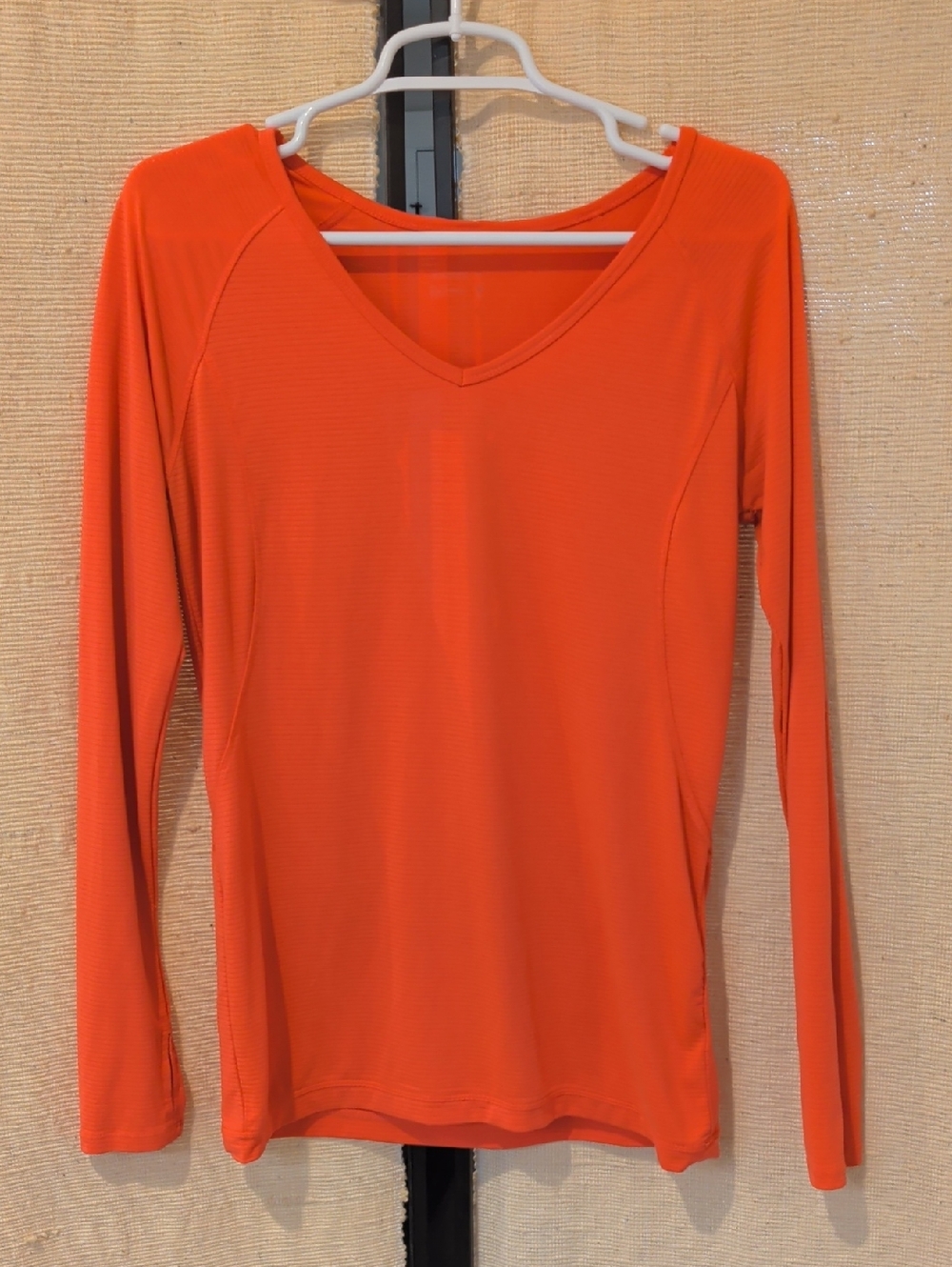 Jockey Long-Sleeve V-Neck Top - Orange